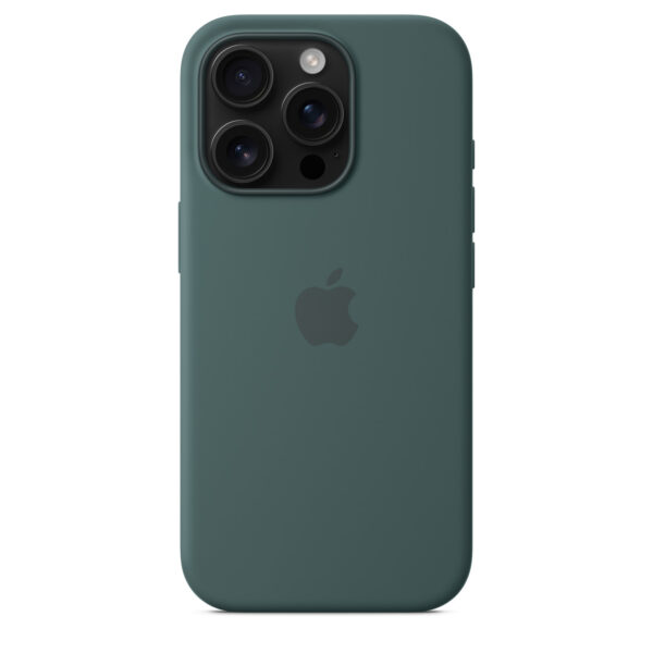 iPhone 16 Pro Silicone Case with MagSafe – Lake Green - Image 4